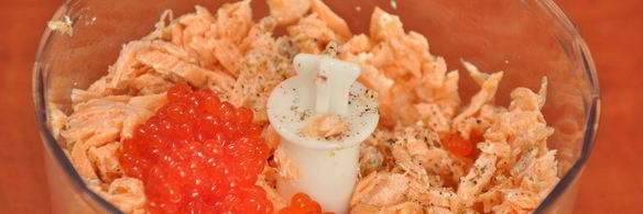 паштет из форели с икрой праздничный