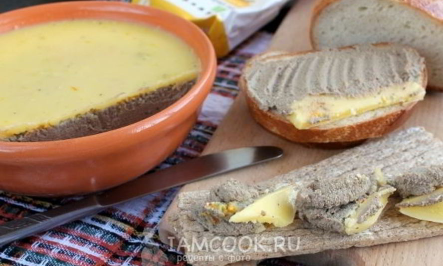 Рецепт паштета из печени с вермутом и апельсином