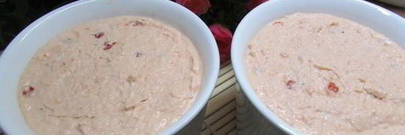 паштет из семги с красной икрой и белым вином