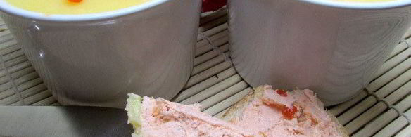 паштет из семги с красной икрой и белым вином