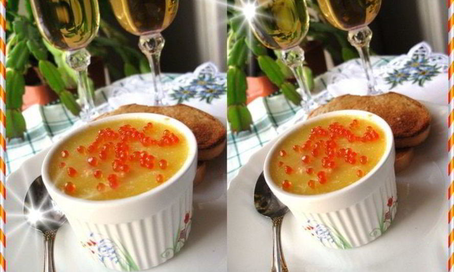 Рецепт паштета из семги с красной икрой и вином