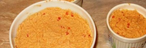 паштет из семги с красной икрой и вином