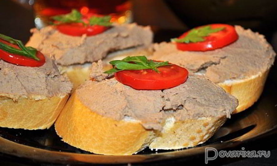 Рецепт паштета из телячьей печени