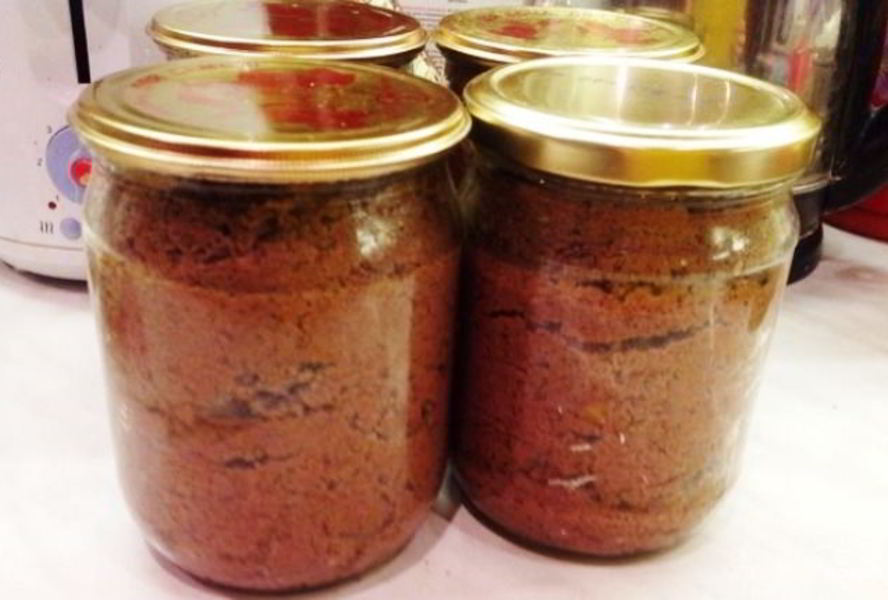 Печеночный паштет на зиму в банках