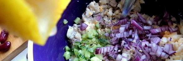 селедочный паштет на фасолевых котлетах