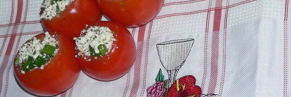 помидоры, фаршированные брынзой