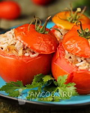 Помидоры, фаршированные мясом и рисом