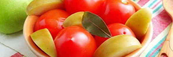 помидоры с яблоками на зиму без уксуса