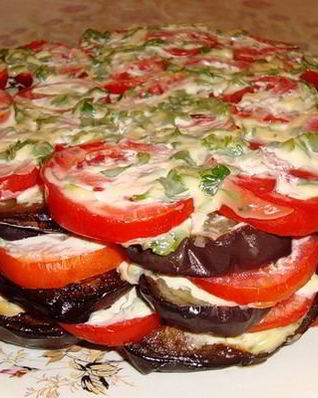 Простая закуска из баклажанов