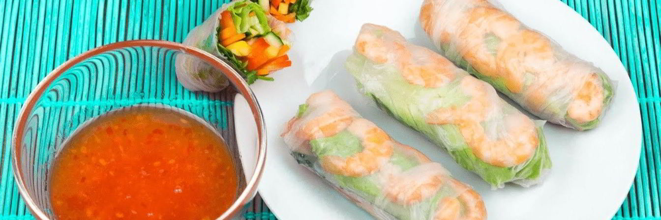 Спринг-роллы с креветками