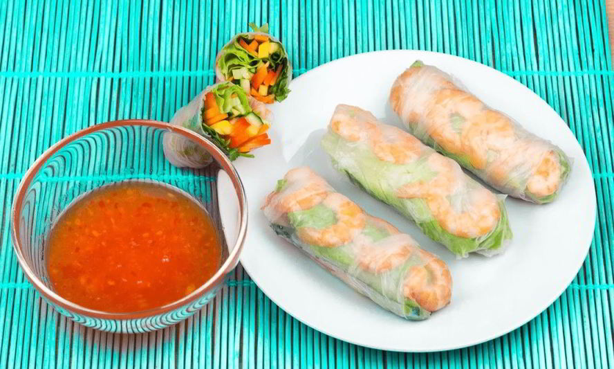 Рецепт спринга-роллов с креветками