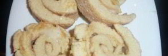 бисквитный рулет со сгущенкой