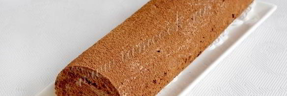 бисквитный рулет трюфель