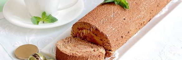 бисквитный рулет трюфель