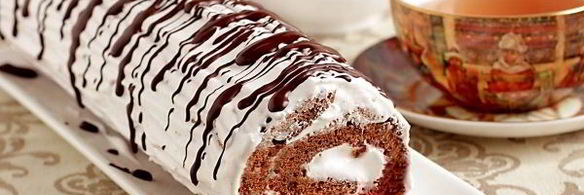 бисквитный рулет за 5 минут