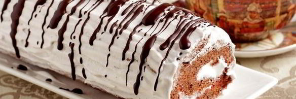 бисквитный рулет за 5 минут