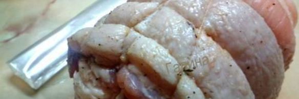 буженина-рулет в рукаве