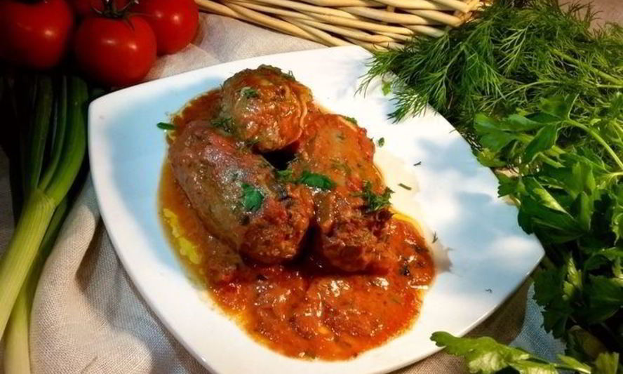 Рецепт итальянских рулетиков под томатным суго