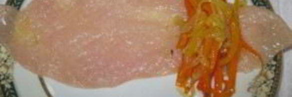 куриный рулет с овощами