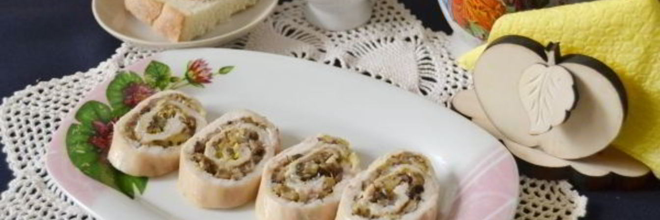 Куриный рулет в духовке