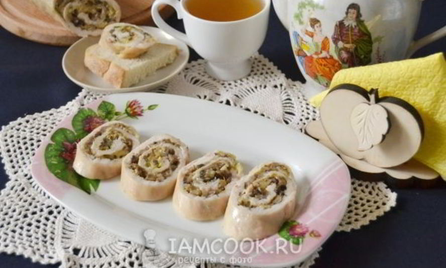 Рецепт куриного рулета в духовке