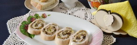 куриный рулет в духовке