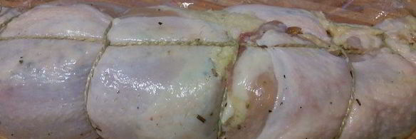 куриный рулет в гранатовом желе