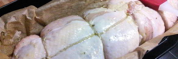 куриный рулет в гранатовом желе