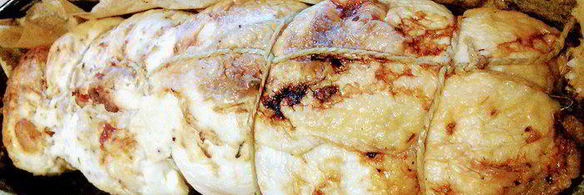 куриный рулет в гранатовом желе