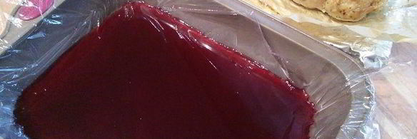 куриный рулет в гранатовом желе