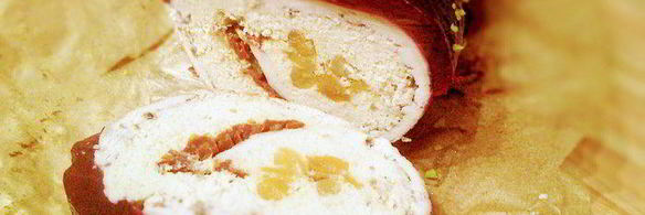 куриный рулет в гранатовом желе