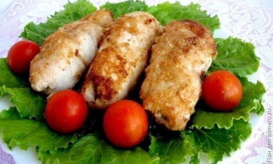 Рецепт куриных рулетиков с грибами на сковороде