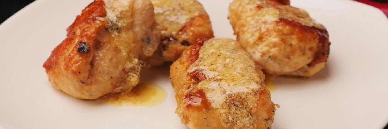 Куриные рулетики с грибами