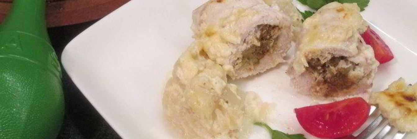 Куриные рулетики с начинкой из печени
