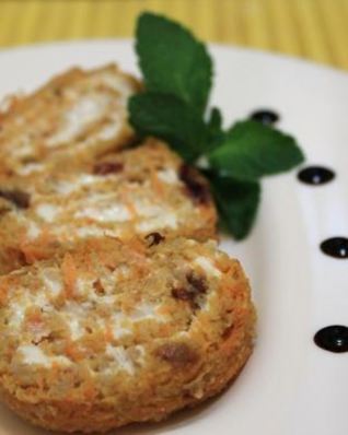 Морковный рулет