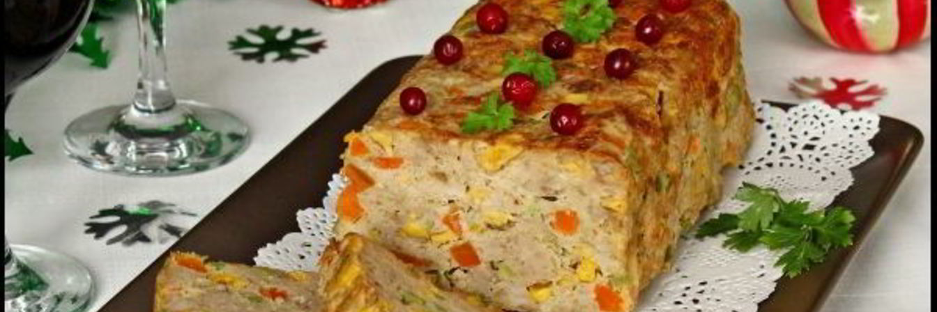 Мясной рулет Конфетти