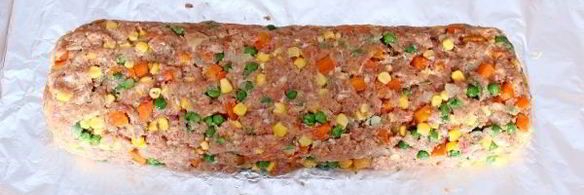 мясной рулет конфетти