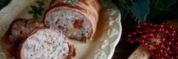 мясной рулет в беконе