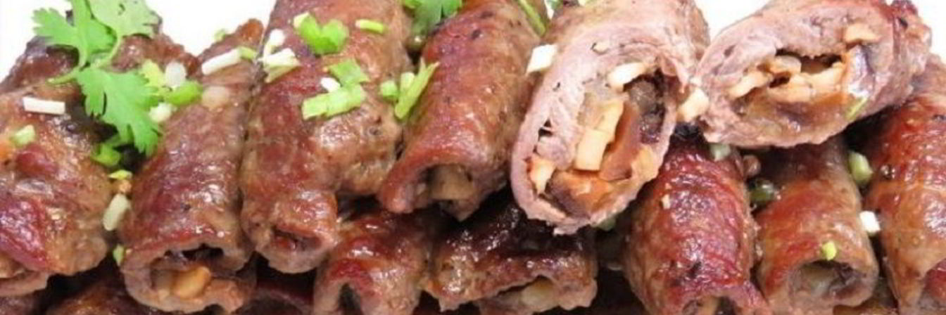 Мясные рулеты с начинкой