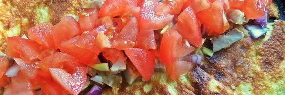 омлетный рулет с начинкой