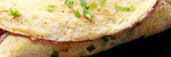 омлетный рулет с начинкой