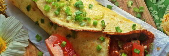 омлетный рулет с начинкой