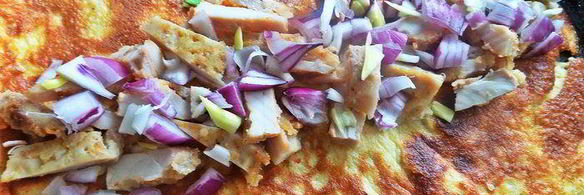 омлетный рулет с начинкой