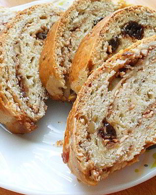 Песочный рулет на творожном тесте