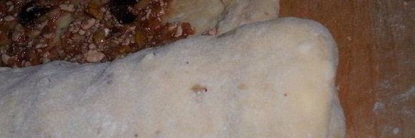 песочный рулет на творожном тесте