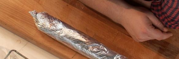 рулет из говядины с белым пюре