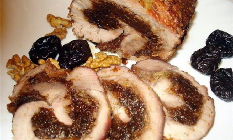 Рецепт рулета из говядины с черносливом