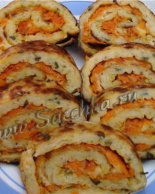 Рулет из кабачка