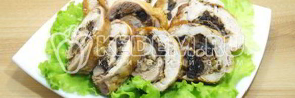 рулет из курицы с черносливом