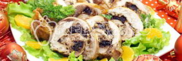 рулет из курицы с черносливом